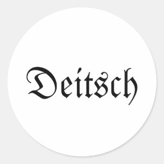 Deitsch Round Stickers
