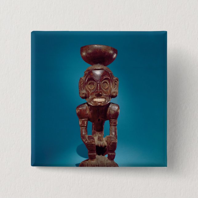 Deity figure , Dominican Republic 15 Cm Square Badge (Front)