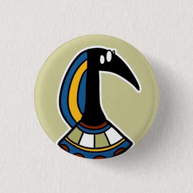 Deity :: Thoth 3 Cm Round Badge (Front)