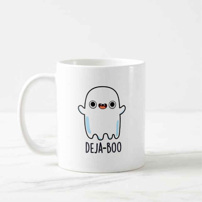 Deja Boo Funny Ghost Pun  Coffee Mug (Left)