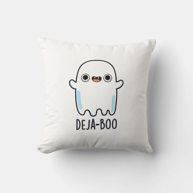 Deja Boo Funny Ghost Pun  Cushion (Front)