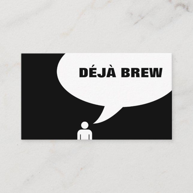 deja brew coffee punch card (Front)