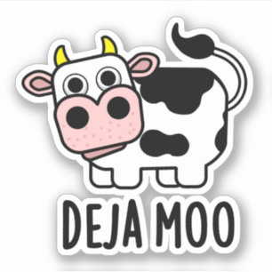Deja Moo Funny Cow Pun 