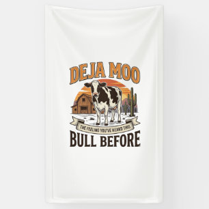 Deja Moo Funny Cow Western Vintage Shirt Design_1 Banner