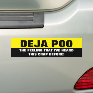 DEJA POO BUMPER STICKER