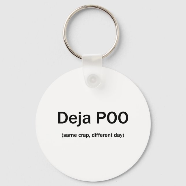 Deja Poo Key Ring (Front)