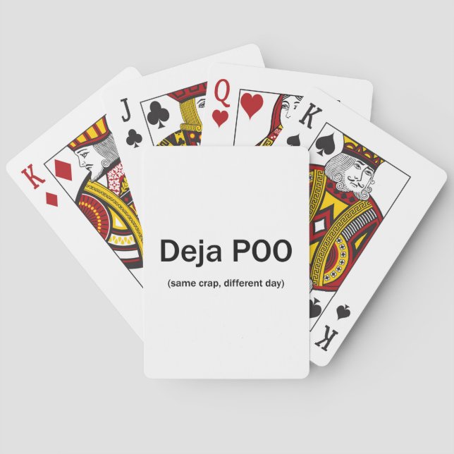 Deja Poo Playing Cards (Back)