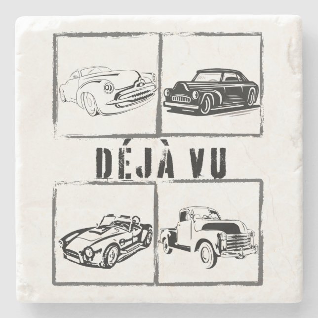 Déjà vu.w stone coaster (Front)