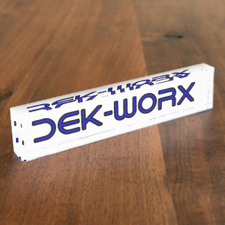 DEK-WORX EVA Foam Cutting Service Company Logo Nameplate