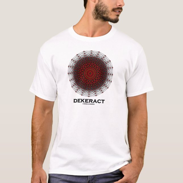 Dekerat (10-Dimensional Hypercube) T-Shirt (Front)