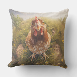 Dekokissen Huhn guckt dich an Cushion