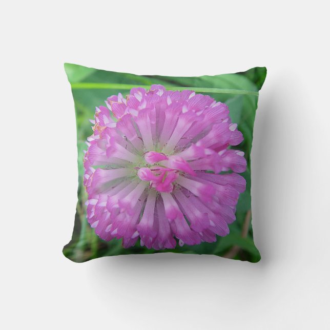 Dekokissen Kleeblüte in pink Cushion (Front)