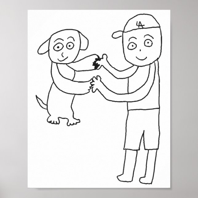 Dekopin And Otani-san Joining Hands  Poster (Front)