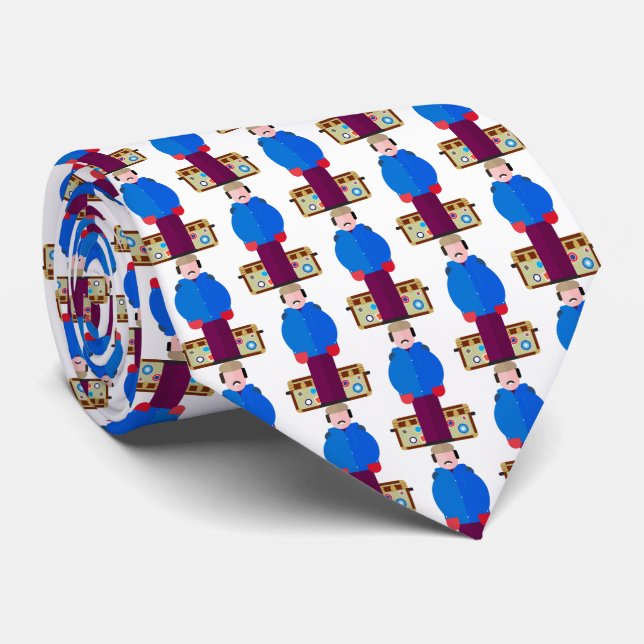 Del Griffith – Classic Comedy Pattern Tie (Rolled)