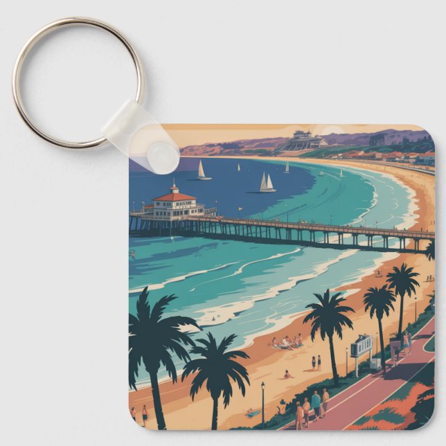 Del Mar California Key Ring (Front)