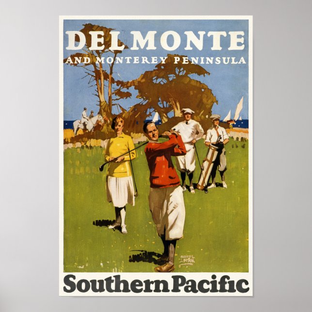 Del Monte and Monterey Peninsula Vintage Poster 19 (Front)