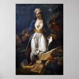 Delacroix - Greece On The Ruins Of Missolonghi Poster
