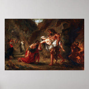 Delacroix - Hercules And Alcestis Poster