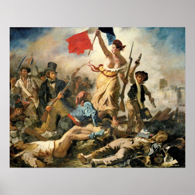 Delacroix Lady Victory leading the way to victory Poster (Front)
