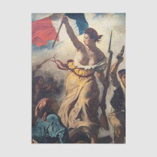 Delacroix - Liberty Leading The People Close-up Tissue Paper