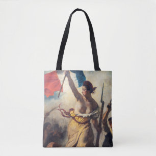 Delacroix - Liberty Leading The People Close-up Tote Bag