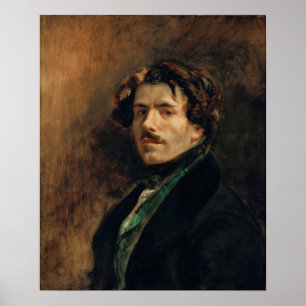 Delacroix - Portrait Of The Artist 1837 Poster