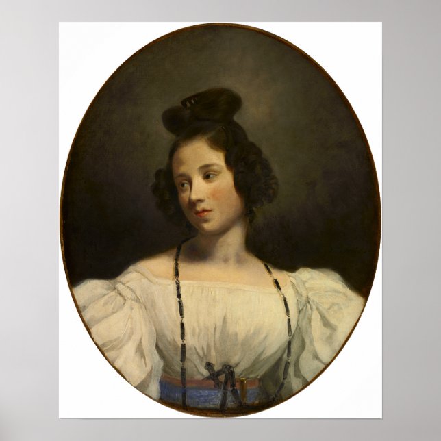 Delacroix - Portrait Poster (Front)