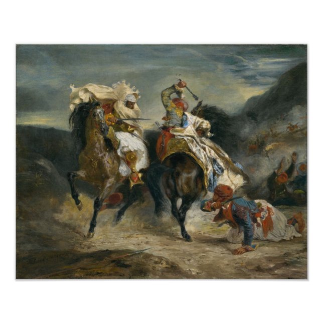 Delacroix The Combat of the Giaour and Hassan Photo Print (Front)