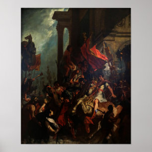 Delacroix - The Justice Of Trajan 1858 Poster