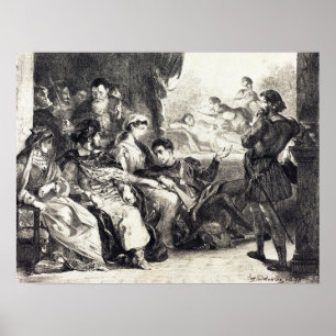 Delacroix - The Poisoning Of Hamlet's Father (Act… Poster