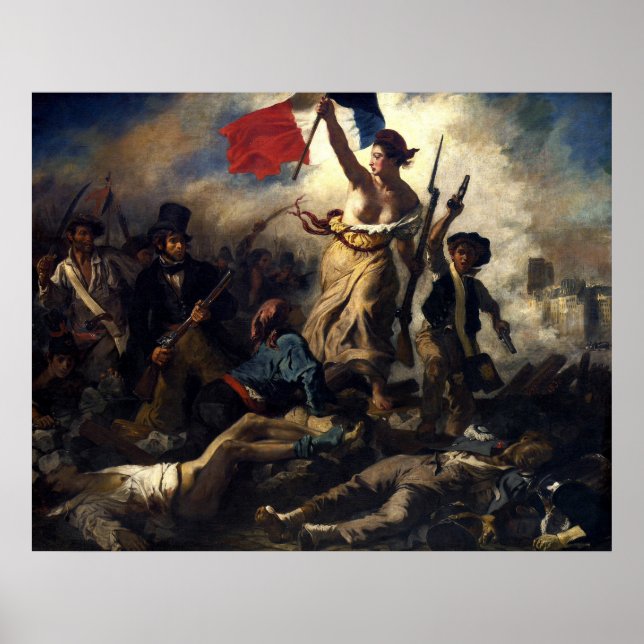 Delacroix's La Liberté Guidant le Peuple Poster (Front)