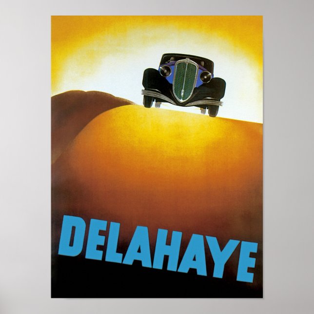 Delahay Automobile Ad Poster (Front)