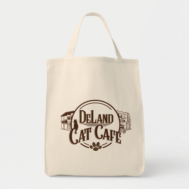 DeLand Cat Cafe's Market Tote Bag (Front)