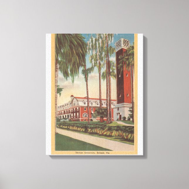 Deland, Florida - View of Stetson University Canvas Print (Front)