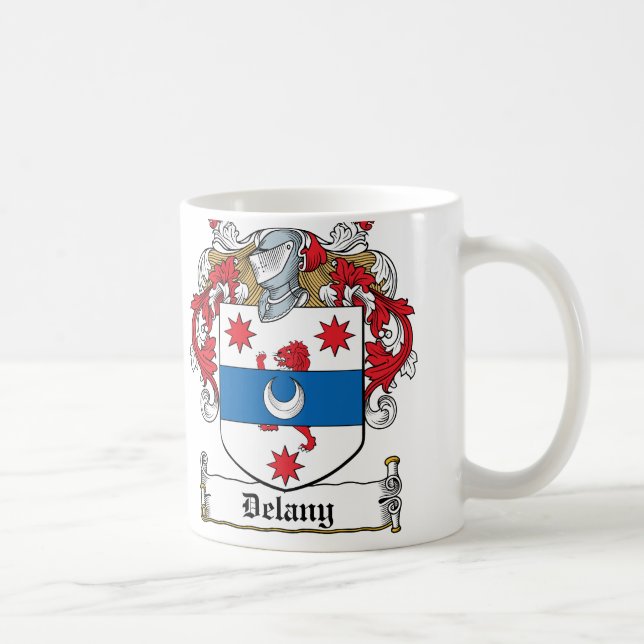 Delany Family Crest Coffee Mug (Right)