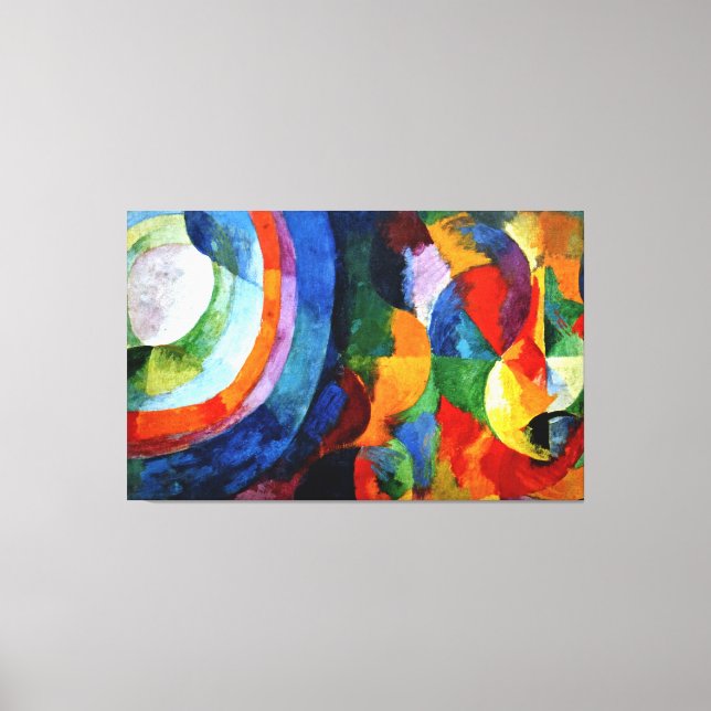Delaunay - Circular Forms, Sun, Moon Canvas Print (Front)