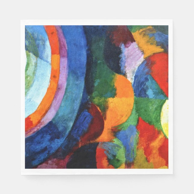 Delaunay - Circular Forms, Sun, Moon, Napkin (Front)