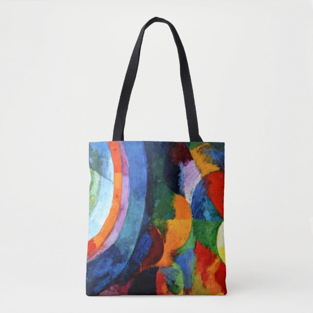 Delaunay - Circular Forms, Sun, Moon, Tote Bag (Front)