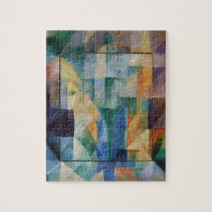 Delaunay Claasical Abstract Art Painting Windows Jigsaw Puzzle