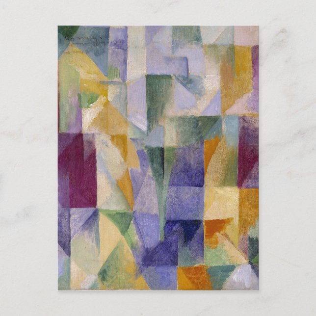 Delaunay Claasical Abstract Art Painting Windows Postcard (Front)