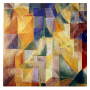 Delaunay - Simultaneous Windows, famous painting, Tile