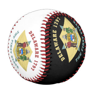 DELAWARE 1797 THE FIRST STATE FLAG BASEBALL