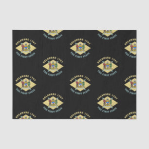 DELAWARE 1797 THE FIRST STATE FLAG TISSUE PAPER