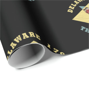 DELAWARE 1797 THE FIRST STATE FLAG WRAPPING PAPER