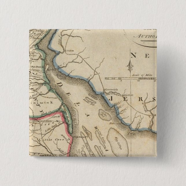 Delaware 5 15 cm square badge (Front)