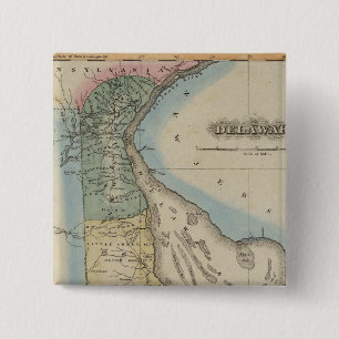 Delaware 6 15 cm square badge