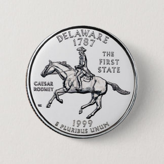 Delaware 6 Cm Round Badge
