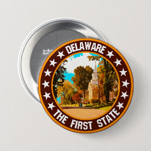 Delaware 7.5 Cm Round Badge