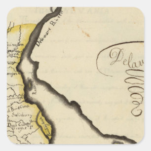 Delaware 7 square sticker