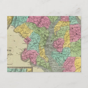 Delaware And MaryLand Postcard